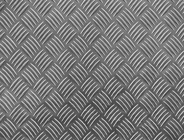 Aluminum ribbed sheet