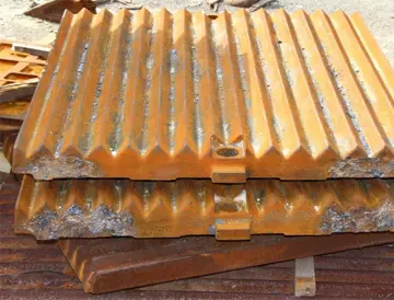 Jaw crusher crushing plates