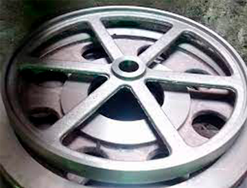 Cast iron saw wheels