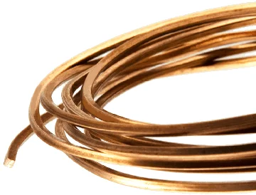 Rectangular cross-section copper wire