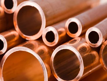 Copper pipes for heating
