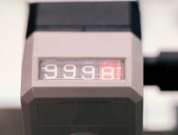 Pump mechanical counter