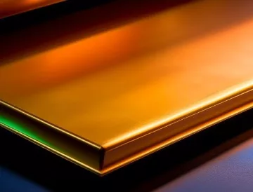 Flat gold target