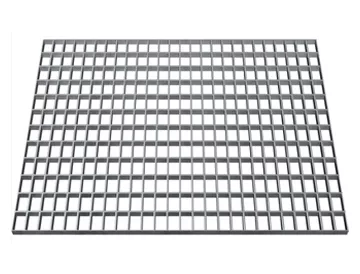 Pressed grating deck